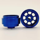 Staffs Slot Cars Classic Alloy Wheels Blue Deep Dish 15.8 x 8.5mm x 2 Staffs 164