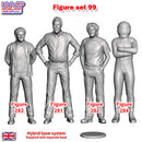 Trackside Figure Scenery Display Set 99 Top Gear Figures x 4 New 1:32 Scale Wasp