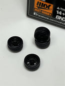 BNDS Custom Wheel Parts Wheel and Tyre Set Flat Black 1:64 MOT Hobby BC26406FB