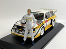 Audi Sport Quattro S1 San Remo 1985 W. Roehrl and Case 60 Pcs 1:18 Autoart