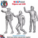 Trackside Unpainted Figures Scenery Display 3 x Graffiti artists Set 140 New 1:32 Scale Wasp