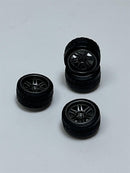 BNDS Custom Wheel Parts Wheel and Tyre Set Gunmetal Grey 1:64 MOT Hobby BC26403SGM