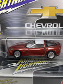 2012 Chevy Corvette Z06 with Tin Chase Model Burnt Orange with White Roof 1:64 JLCT009A