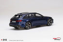 Audi RS6 Avant Carbon Black Navarra Blue Metallic 1:18 Scale TSM TS0315