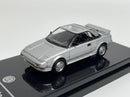 1985 Toyota MR2 MK1 Super Silver Metallic LHD 1:64 Scale Paragon 55363