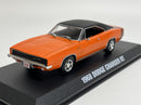 1968 Dodge Bengal Charger RT Orange with Black Roof 1:43 Scale Greenlight 86354