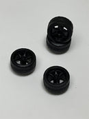 BNDS Custom Wheel Parts Wheel and Tyre Set Flat Black 1:64 MOT Hobby BC26404SFB