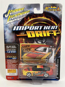 1990 Nissan 240SX Custom Golden Yellow with Bright Red 1:64 Johnny Lightning JLSF024B