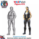 Trackside Unpainted Figures Scenery Display 3 x Bikers Set 147 New 1:32 Scale Wasp