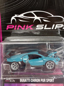 Bugatti Chiron Pur Sport Blue 1:64 Scale Pink Slips Jada 213291003