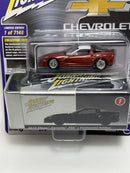 2012 Chevy Corvette Z06 with Tin Chase Model Burnt Orange with White Roof 1:64 JLCT009A