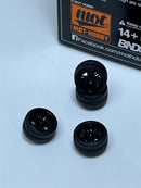 BNDS Custom Wheel Parts Wheel and Tyre Set Gloss Black 1:64 MOT Hobby BC26403SBK