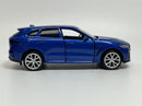 Jaguar F Pace Pull Back & Go Blue LHD 1:36 Scale Tayumo 36100028