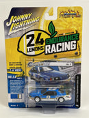 1986 Ford Thunderbird Stock Car Bright Blue with Gold and White 1:64 Johnny Lightning JLSF024B