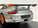 2007 Porsche 911 997 GT3 RS Silver 1:18 Scale Welly 18015s