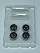 BNDS Custom Wheel Parts Wheel and Tyre Set Gunmetal Grey 1:64 MOT Hobby BC26404GM