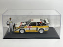 Audi Sport Quattro S1 San Remo 1985 W. Roehrl and Case 60 Pcs 1:18 Autoart