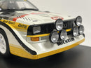 Audi Sport Quattro S1 San Remo 1985 W. Roehrl and Case 60 Pcs 1:18 Autoart