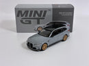 BMW M3 Competition Touring Brooklin Grey LHD 1:64 Scale Mini GT MGT00864L
