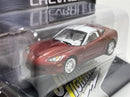 2012 Chevy Corvette Z06 with Tin Chase Model Burnt Orange with White Roof 1:64 JLCT009A
