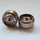 staffs aluminium wheels 2 x bbs deep dish grey rear 16.9 x 10mm staffs slot cars 131