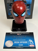 Iron Spider Mask The Infinity Saga Avengers 18cm Polyresin Prop on Stand