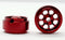 staffs slot cars minilite style red alloy wheels 15.8 x 8.5mm x 2 staffs 96