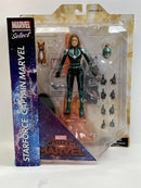 starforce captain marvel 7 inch pvc diorama figure marvel select 192554