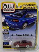 1991 dodge stealth r/t twin turbo chase model 1:64 auto world 64282b