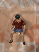 teenager jeff driving tractor 1:32 hand painted figure at collections 32141