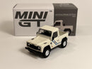 Land Rover Defender 90 Pick Up White 1:64 Scale Mini GT MGT00338R