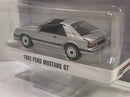 1982 ford mustang gt silver gl muscle 1:64 scale greenlight 13310d