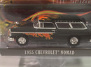 1955 chevrolet nomad 1:64 scale flame series greenlight 37200a
