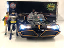 1966 batmobile with figures and working lights 1:18 scale jada 98625