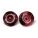 staffs aluminium wheels 2 x bbs deep dish red rear 15.8 x 10mm staffs slot cars 112