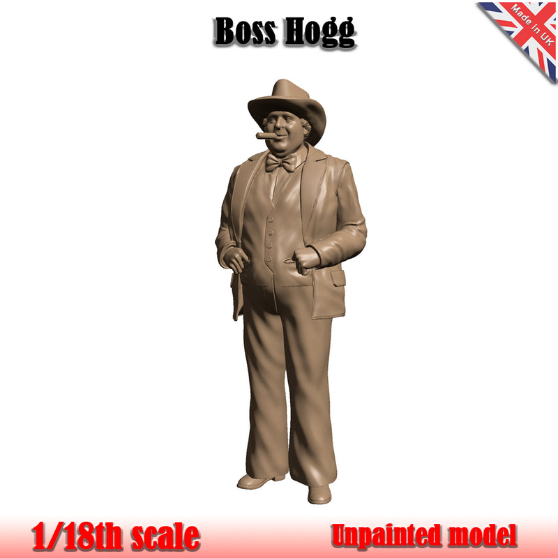Dukes Of Hazzard Boss Hogg Unpainted Figure 1:18 Scale Wasp Bos