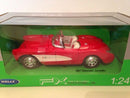 1957 chevrolet corvette convertible red 1:24 scale welly 29393r new