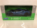 ford gt blue 1:24-27 scale welly 24082 new boxed