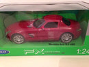 mercedes benz sls amg red 1:24 scale welly 24025r new