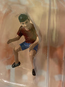 teenager jeff driving tractor 1:32 hand painted figure at collections 32141