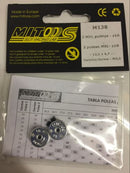 mitoos m138 mxl z18 tooth pulleys x 2 including screws