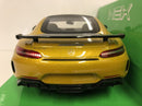 2017 mercedes amg gtr yellow 1:24 27 scale welly 24081y