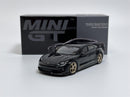 Porsche Taycan Turbo S Volcano Grey Metallic LHD 1:64 Scale Mini GT MGT00433L