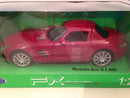 mercedes benz sls amg red 1:24 scale welly 24025r new
