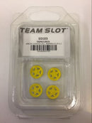team slot e0103 lancia stratos front wheel inserts yellow painted  x 4