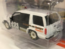 1997 chevy tahoe demolition derby white black 1:64 johnny lighting jlsf015b