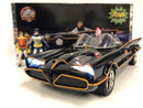 1966 batmobile with figures and working lights 1:18 scale jada 98625