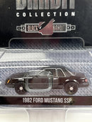 1982 Ford Mustang SSP Black Edition 1:64 Scale Greenlight 28050B
