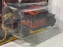1929 ford crew cab pickup black with red flames johnny lightning 1:64 jlsp017a