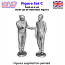 trackside figure scenery display set c 3 new 1:32 scale wasp